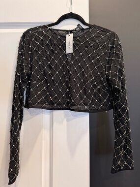 🍒MOVING SALE🍒 Nasty Gal Beaded Top